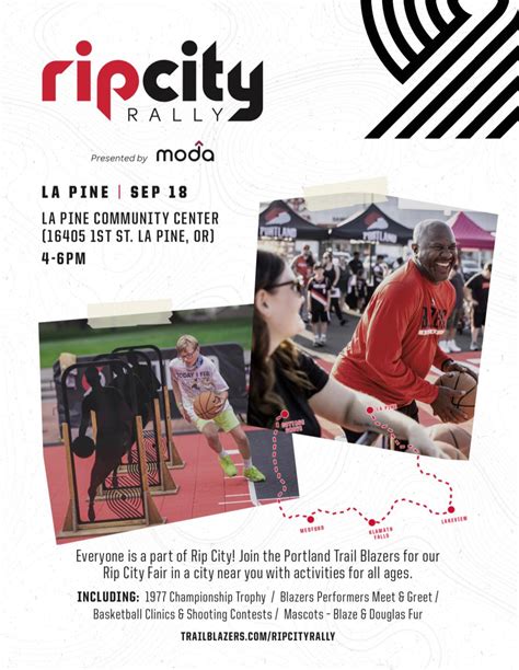 trail blazers schedule|Blazers Announce 10th Annual Rip City Rally Tour Community .